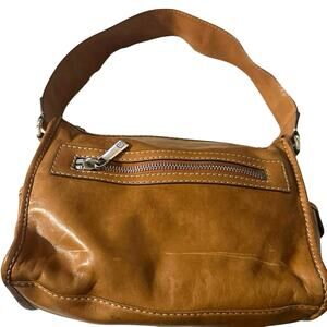 Michael Kors Vintage Leather Minimal Hobo Shoulder Bag single-strap side pockets